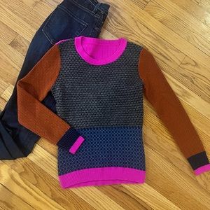 Diane Von Furstenberg Fairlee Colorblock Sweater